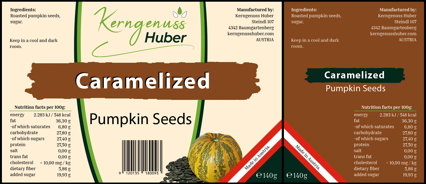 Pumkin Seeds - Caramelized