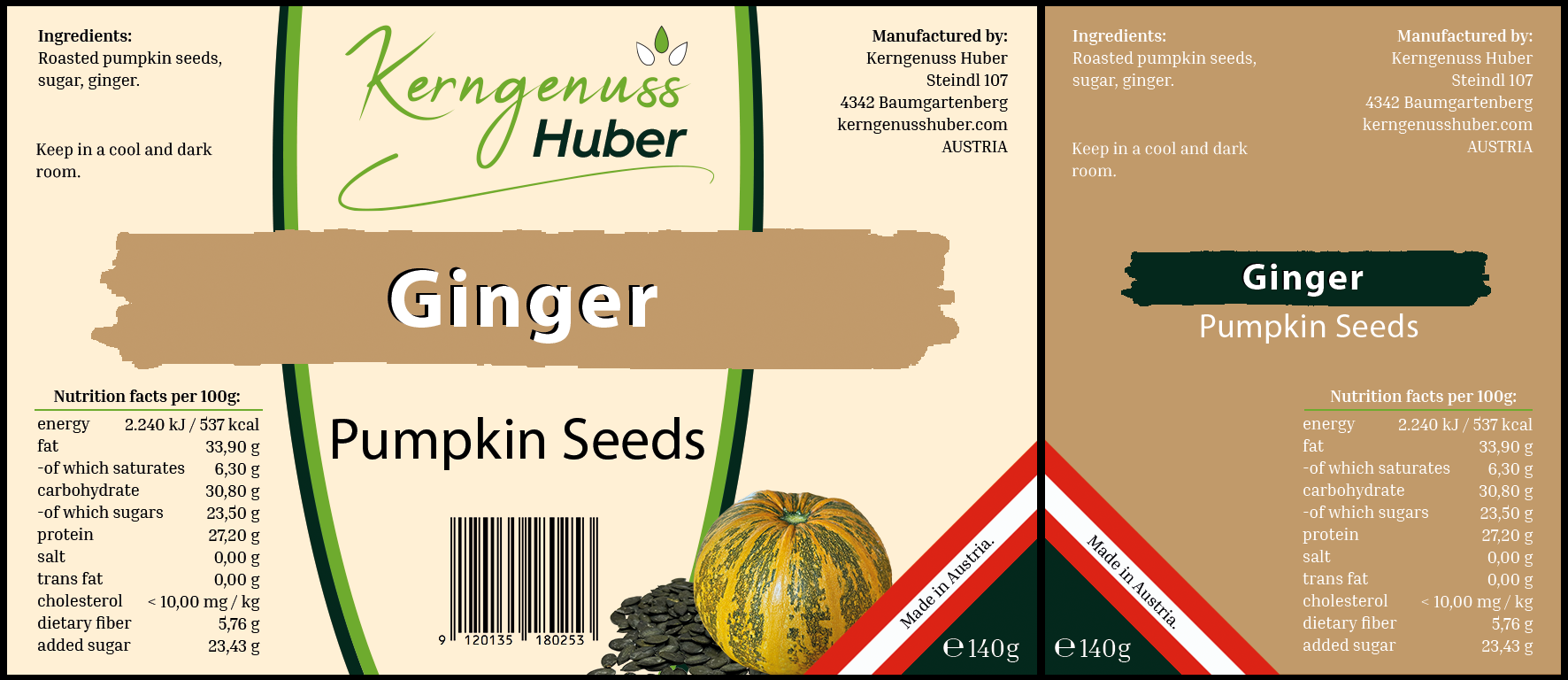 Pumkin Seeds - Ginger